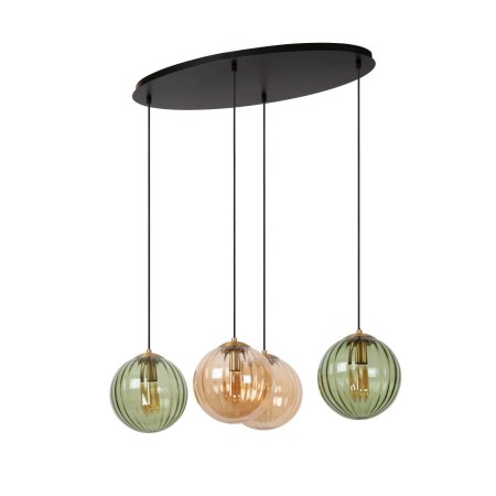 Lucide 45493/04/33 MONSARAZ - Lampa wisząca - 4xE27 - Zielony