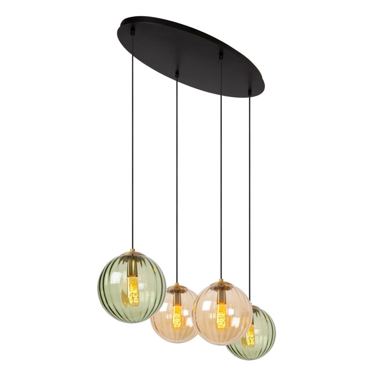 Lucide 45493/04/33 MONSARAZ - Lampa wisząca - 4xE27 - Zielony