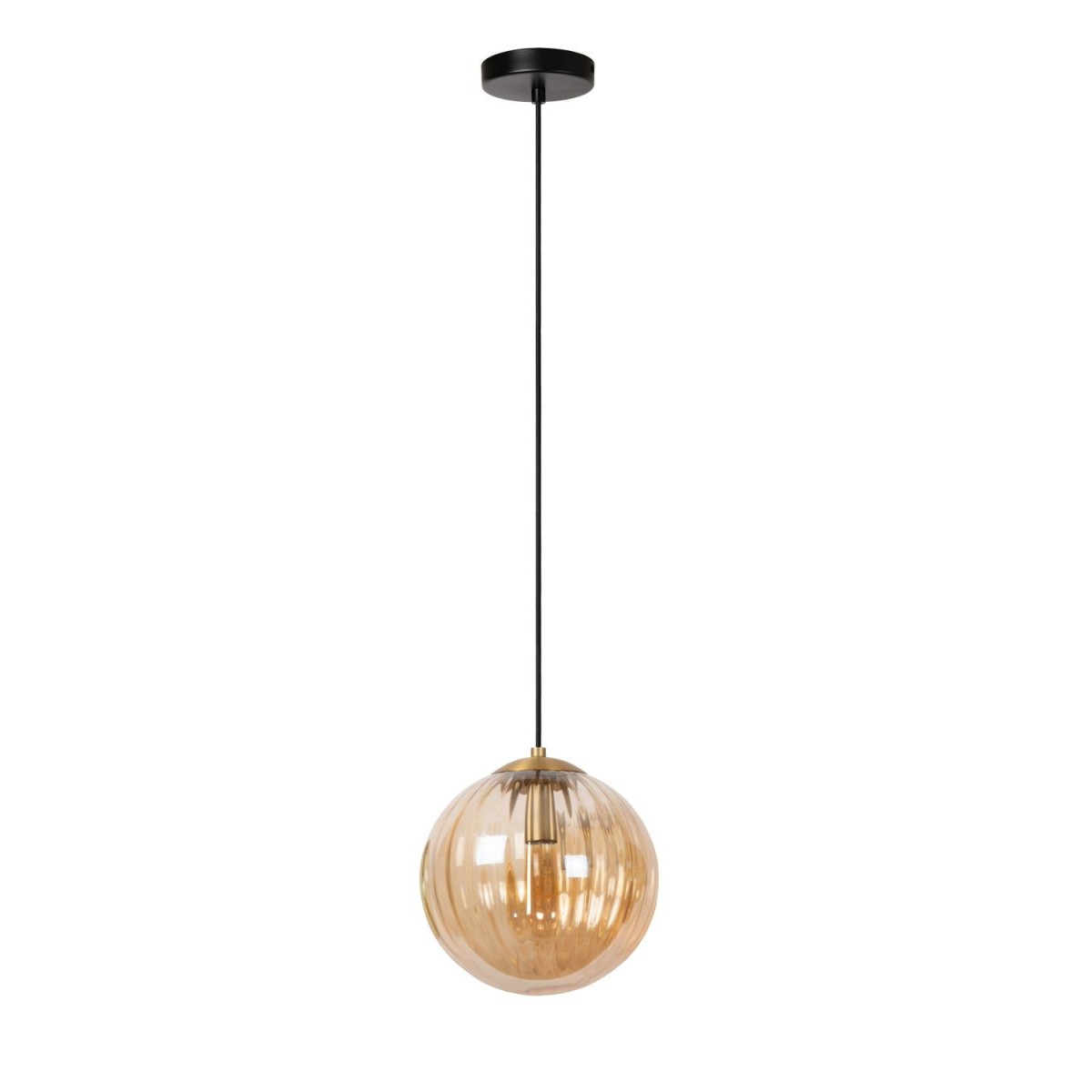 Lucide 45493/30/62 MONSARAZ - Lampa wisząca - 25 cm - 1xE27 - Bursztynowa