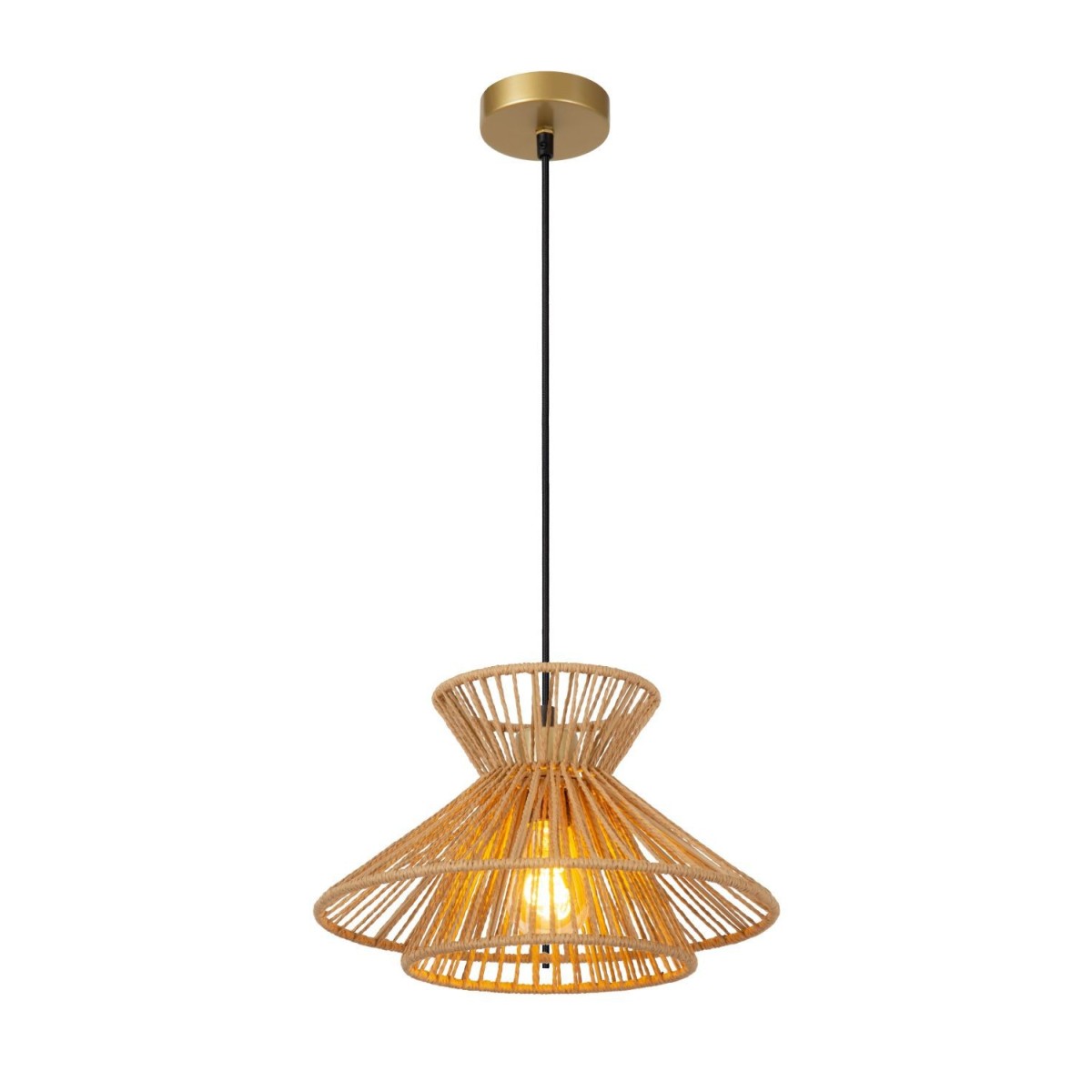 Lucide 10420/32/72 TASMAN - Lampa wisząca - 1xE27 - Naturalna