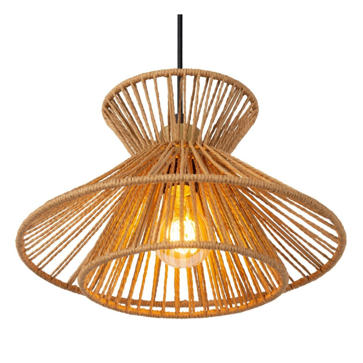 Lucide 10420/32/72 TASMAN - Lampa wisząca - 1xE27 - Naturalna