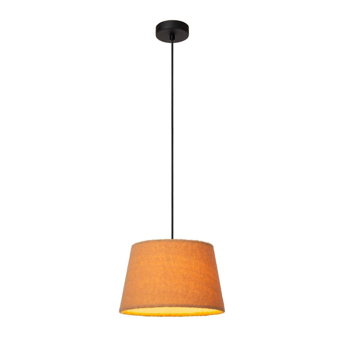 Lucide 10416/01/44 WOOLLY - Lampa wisząca - 28 cm - 1xE27 - Ochra Żółta