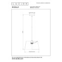 Lucide 10416/01/44 WOOLLY - Lampa wisząca - 28 cm - 1xE27 - Ochra Żółta