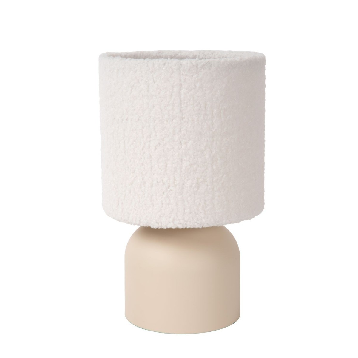 Lucide 10516/01/38 WOOLLY - Lampa stołowa - 16 cm - 1xE14 - Kremowa