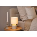 Lucide 10516/01/38 WOOLLY - Lampa stołowa - 16 cm - 1xE14 - Kremowa