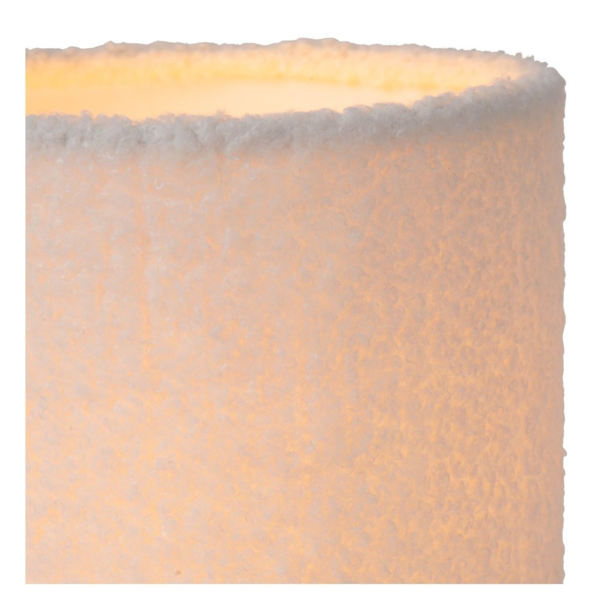 Lucide 10516/01/38 WOOLLY - Lampa stołowa - 16 cm - 1xE14 - Kremowa