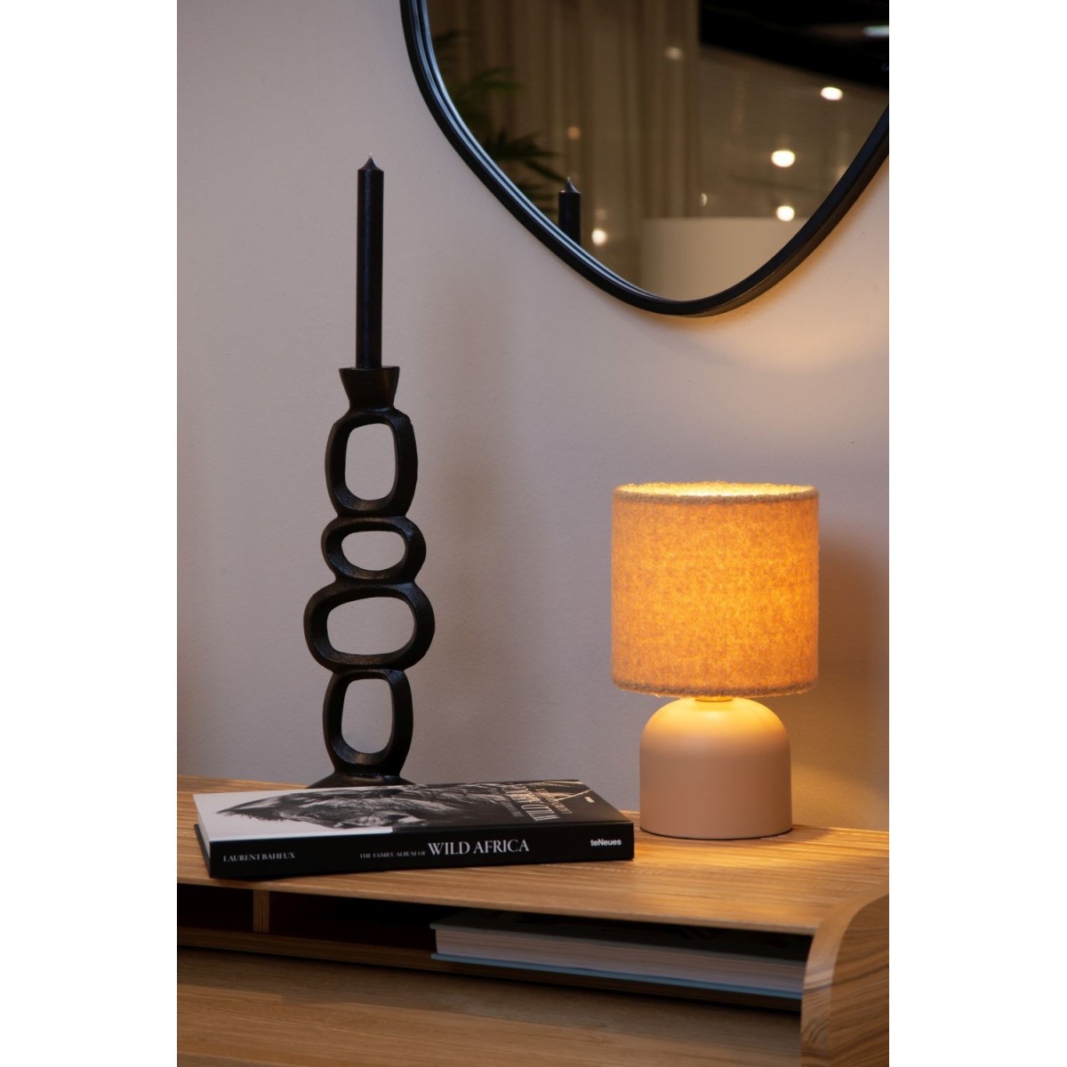 Lucide 10516/01/44 WOOLLY - Lampa stołowa - 16 cm - 1xE14 - Ochra Żółta