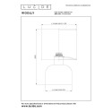 Lucide 10516/01/44 WOOLLY - Lampa stołowa - 16 cm - 1xE14 - Ochra Żółta