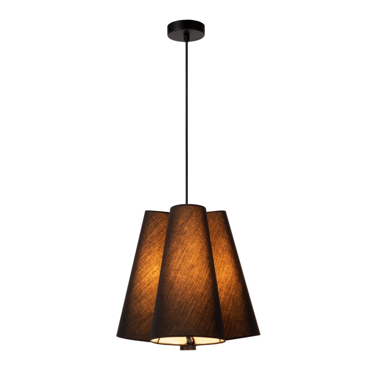 Lucide 30495/03/30 GREGORY - Lampa wisząca - 34.3 cm - 3xE27 - Czarny