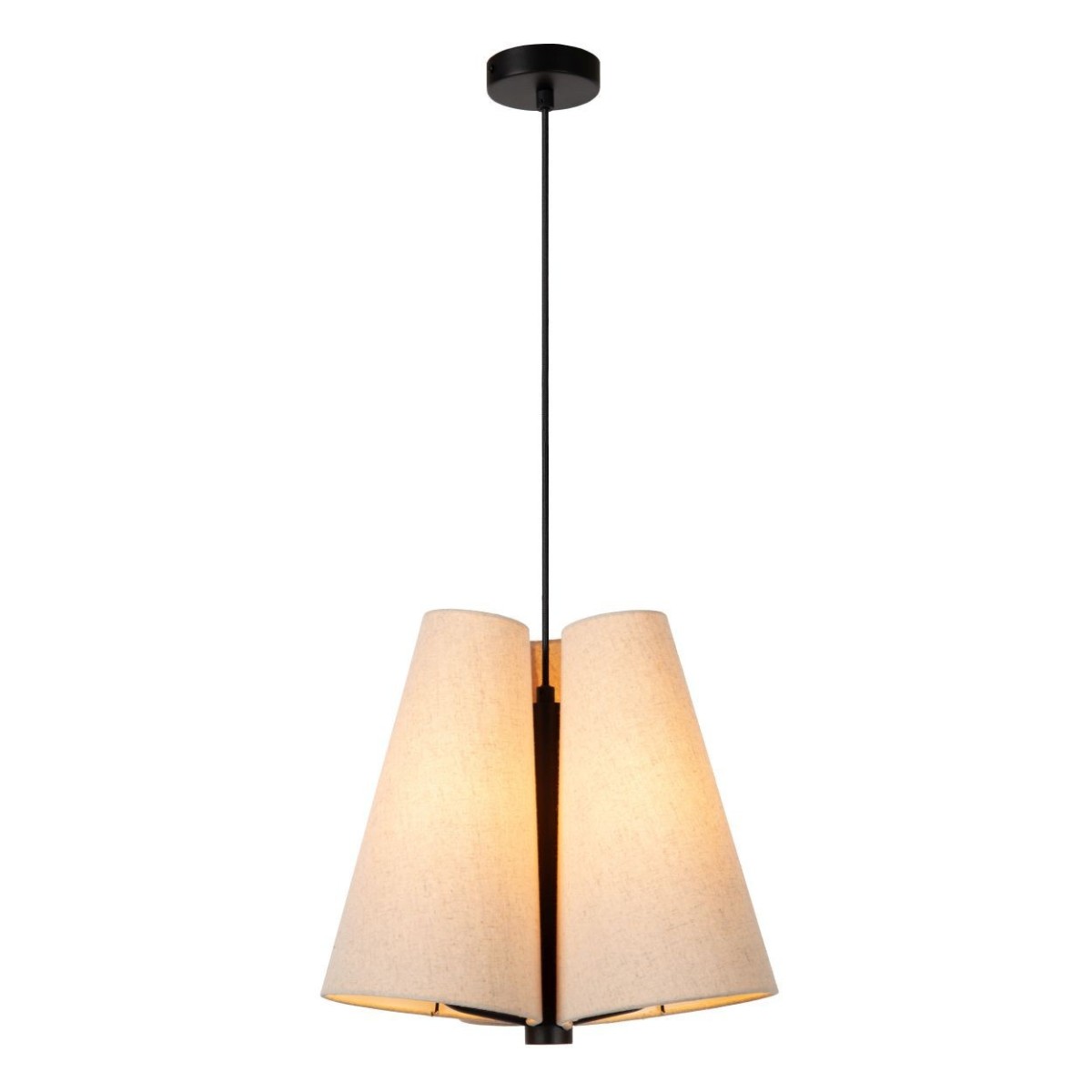 Lucide 30495/03/38 GREGORY - Lampa wisząca - 34.3 cm - 3xE27 - Kremowy