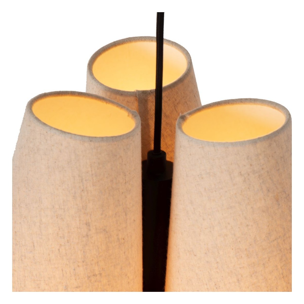 Lucide 30495/03/38 GREGORY - Lampa wisząca - 34.3 cm - 3xE27 - Kremowy