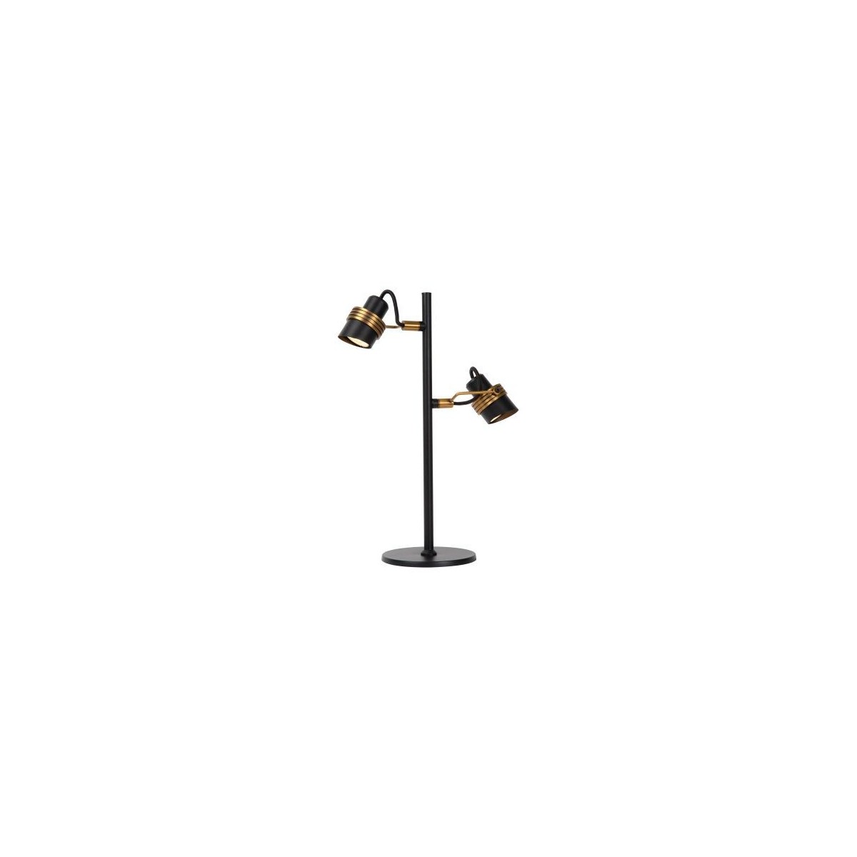 Lucide 34544/02/30 TUNDRAN - Lampa stołowa - 2xGU10 - Czarny