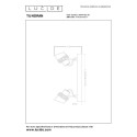 Lucide 34944/02/30 TUNDRAN - Reflektor sufitowy - 2xGU10 - Czarny