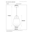 Nowoczesna lampa wisząca SISKA 45403/01/65