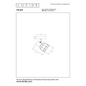 Lucide 00929/01/30 FILOX - Reflektor sufitowy - 10 cm - 1xE14 - Czarny