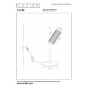 Lucide 09539/01/31 CLUBS - Lampa biurkowa - 1xGU10 - Biała