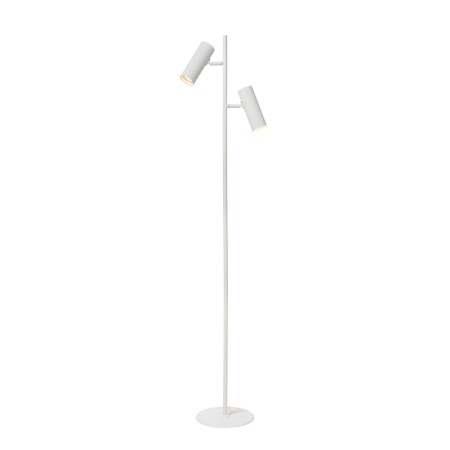 Lucide 09739/02/31 CLUBS - Lampa podłogowa - 2xGU10 - Biała