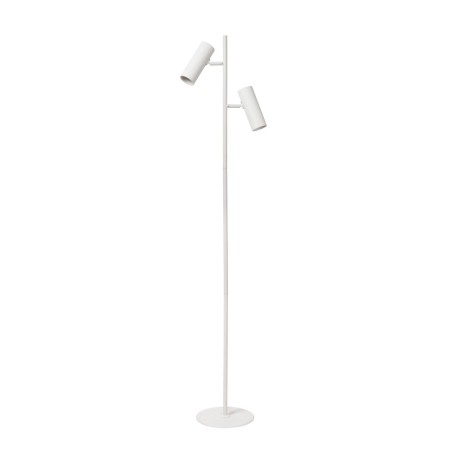 Lucide 09739/02/31 CLUBS - Lampa podłogowa - 2xGU10 - Biała