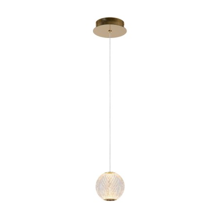 Lucide 13499/04/60 CINTRA - Lampa wisząca - 14 cm - LED - 1x5.7W 2700K - Przezroczysta