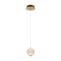 Lucide 13499/04/60 CINTRA - Lampa wisząca - 14 cm - LED - 1x5.7W 2700K - Przezroczysta