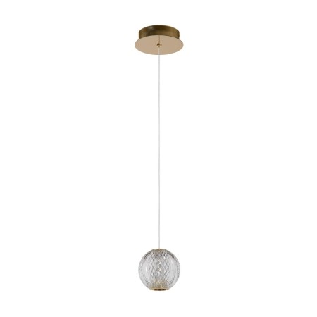 Lucide 13499/04/60 CINTRA - Lampa wisząca - 14 cm - LED - 1x5.7W 2700K - Przezroczysta