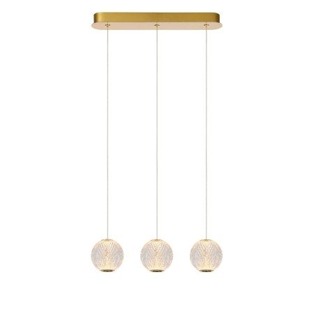 Lucide 13499/12/60 CINTRA - Lampa wisząca - LED ściemnialna - 3x4.7W 2700K - Przezroczysta