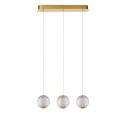 Lucide 13499/12/60 CINTRA - Lampa wisząca - LED ściemnialna - 3x4.7W 2700K - Przezroczysta