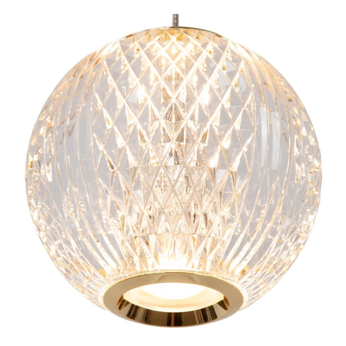 Lucide 13499/12/60 CINTRA - Lampa wisząca - LED ściemnialna - 3x4.7W 2700K - Przezroczysta