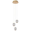 Lucide 13499/13/60 CINTRA - Lampa wisząca - 25 cm - LED ściemnialna - 3x4.7W 2700K - Przezroczysta