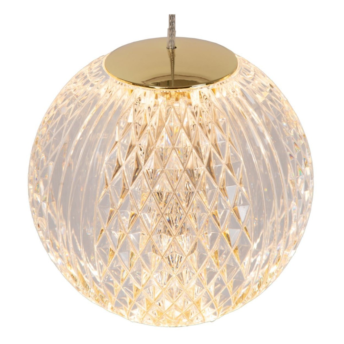 Lucide 13499/13/60 CINTRA - Lampa wisząca - 25 cm - LED ściemnialna - 3x4.7W 2700K - Przezroczysta