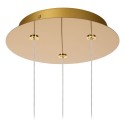 Lucide 13499/13/60 CINTRA - Lampa wisząca - 25 cm - LED ściemnialna - 3x4.7W 2700K - Przezroczysta