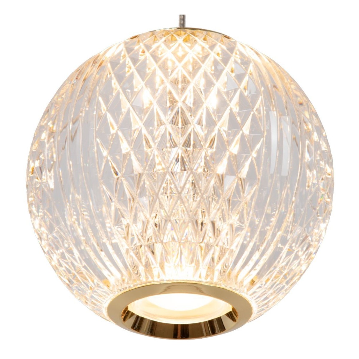 Lucide 13499/21/60 CINTRA - Lampa wisząca - LED ściemnialna - 5x4.7W 2700K - Przezroczysta