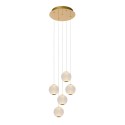 Lucide 13499/22/60 CINTRA - Lampa wisząca - 32 cm - Ściemniacz LED - 5x4.7W 2700K - Przezroczysta