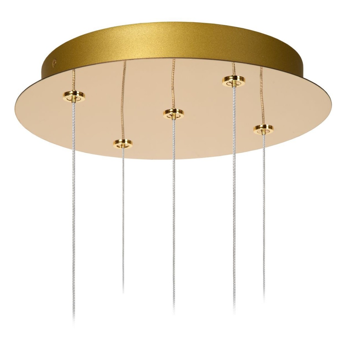Lucide 13499/22/60 CINTRA - Lampa wisząca - 32 cm - Ściemniacz LED - 5x4.7W 2700K - Przezroczysta