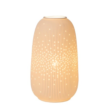 Lucide 13541/14/31 FLORES - Lampa stołowa - 14.1 cm - 1xE14 - Biała