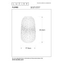Lucide 13541/18/31 FLORES - Lampa stołowa - 17.5 cm - 1xE14 - Biała
