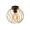 Lucide 21128/25/02 DANZA - Lampa sufitowa wpuszczana - 25 cm - 1xE27 - Matowe złoto - Mosiądz