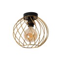 Lucide 21128/25/02 DANZA - Lampa sufitowa wpuszczana - 25 cm - 1xE27 - Matowe złoto - Mosiądz