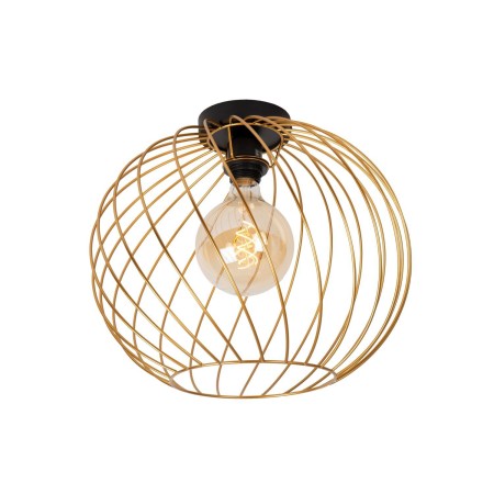 Lucide 21128/40/02 DANZA - Lampa sufitowa wpuszczana - 40 cm - 1xE27 - Matowe złoto - Mosiądz