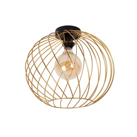 Lucide 21128/40/02 DANZA - Lampa sufitowa wpuszczana - 40 cm - 1xE27 - Matowe złoto - Mosiądz