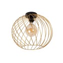 Lucide 21128/40/02 DANZA - Lampa sufitowa wpuszczana - 40 cm - 1xE27 - Matowe złoto - Mosiądz