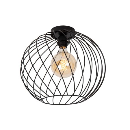 Lucide 21128/40/30 DANZA - Lampa sufitowa wpuszczana - 40 cm - 1xE27 - Czarna