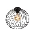 Lucide 21128/40/30 DANZA - Lampa sufitowa wpuszczana - 40 cm - 1xE27 - Czarna