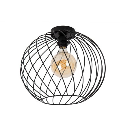 Lucide 21128/40/30 DANZA - Lampa sufitowa wpuszczana - 40 cm - 1xE27 - Czarna