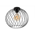Lucide 21128/40/30 DANZA - Lampa sufitowa wpuszczana - 40 cm - 1xE27 - Czarna