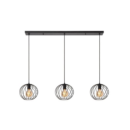 Lucide 21428/03/30 DANZA - Lampa wisząca - 3xE27 - Czarna