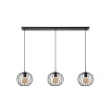 Lucide 21428/03/30 DANZA - Lampa wisząca - 3xE27 - Czarna