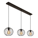 Lucide 21428/03/30 DANZA - Lampa wisząca - 3xE27 - Czarna
