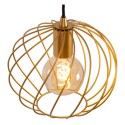 Lucide 21428/25/02 DANZA - Lampa wisząca - 25 cm - 1xE27 - Matowe złoto - Mosiądz