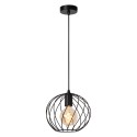Lucide 21428/25/30 DANZA - Lampa wisząca - 25 cm - 1xE27 - Czarna